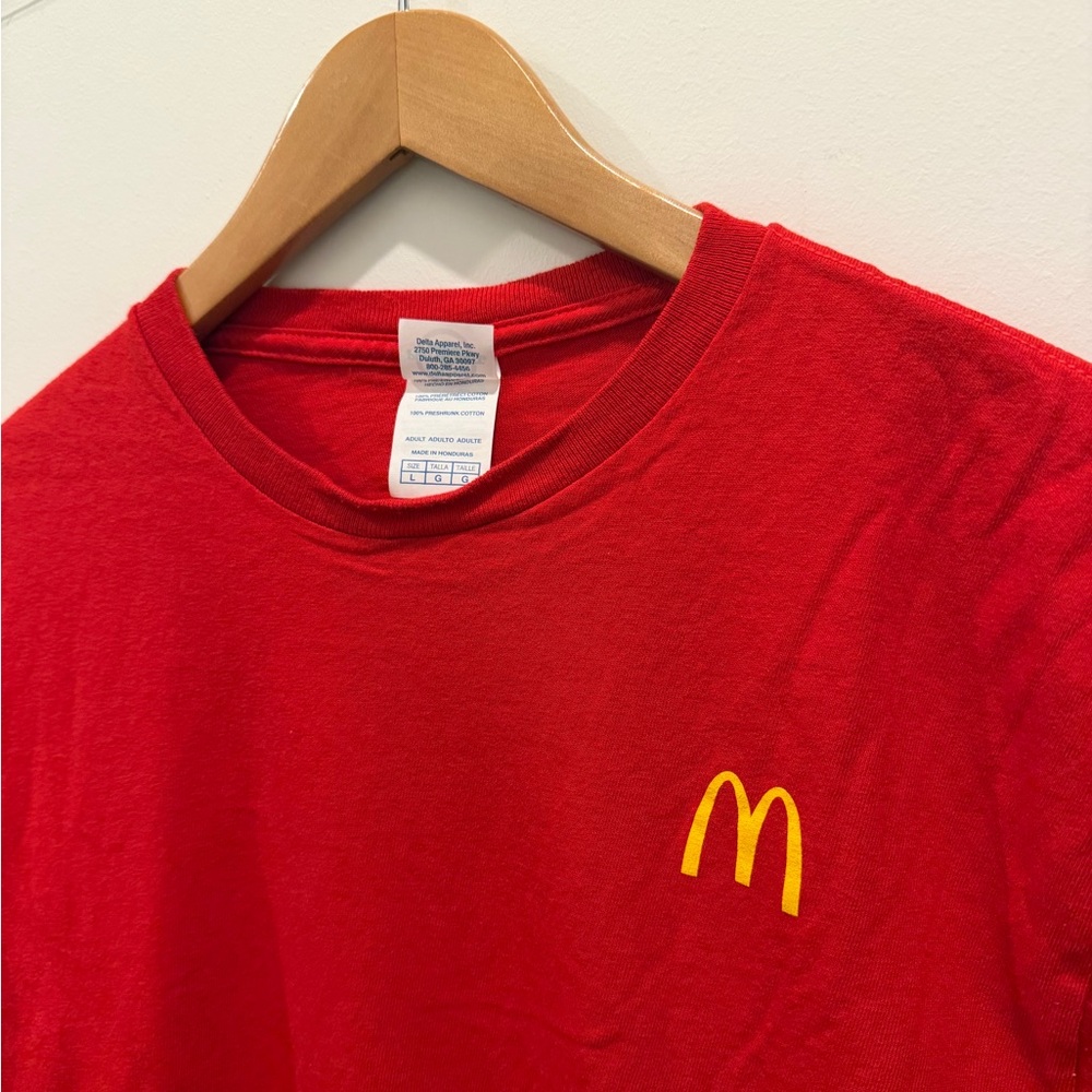 McDonald's Red Tee with Logo L